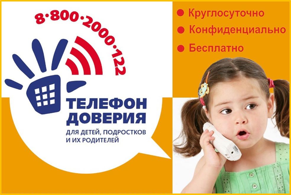 Детский Телефон Доверия 8 800 2000 122.